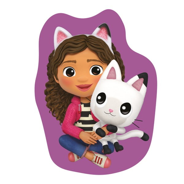 Fleecový dětský polštářek 35x35 cm Gabby´s Dollhouse "Pandy" – Jerry Fabrics