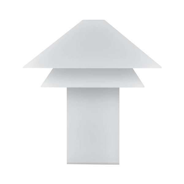 Bílá LED stmívatelná stolní lampa s kovovým stínidlem (výška 33,5 cm) Sanaka – Blomus