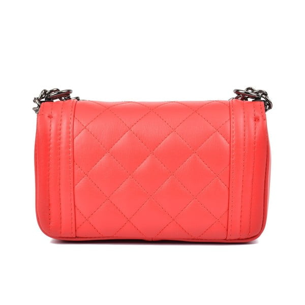 Červené kožené psaníčko Isabella Rhea Mari-image-1