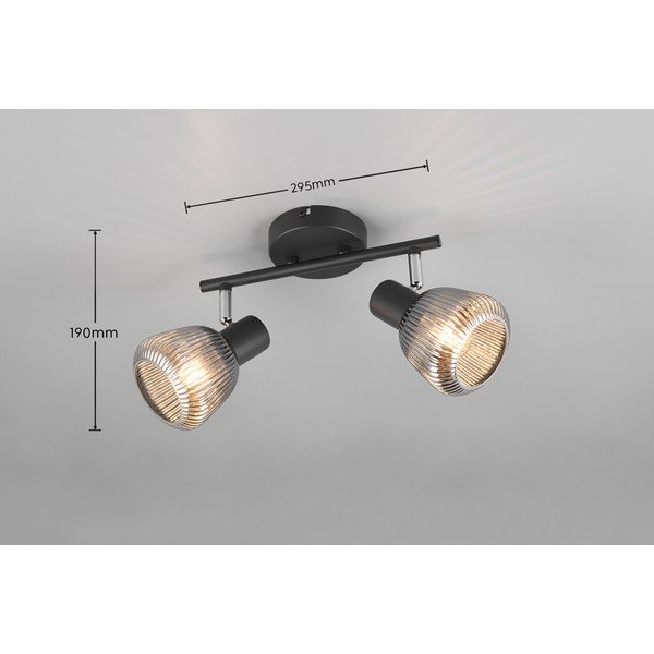 Černé bodové svítidlo ø 10 cm Tarifa – Trio-image-4