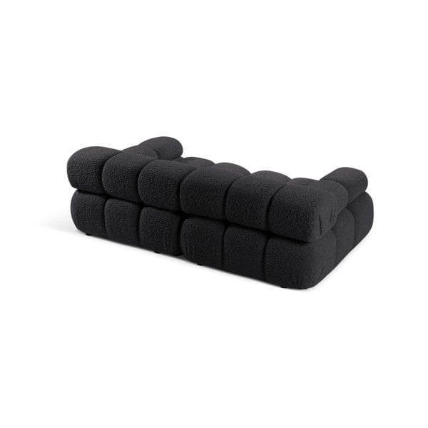 Antracitová modulární pohovka z textilie bouclé 188 cm Bellis – Micadoni Home-image-3