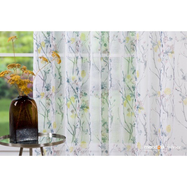 Šedo-bílá záclona 300x260 cm Olivia – Mendola Fabrics-image-4