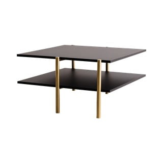 Černý konferenční stolek s černou deskou 80x85 cm Rave - CustomForm