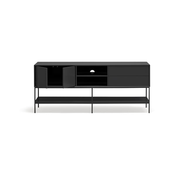 Černý TV stolek 175x74x45 cm Platt – Teulat-image-4