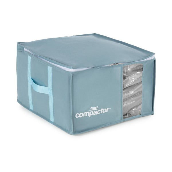 Vakuový plastový úložný box na oblečení 42x40x25 cm Blue Edition – Compactor