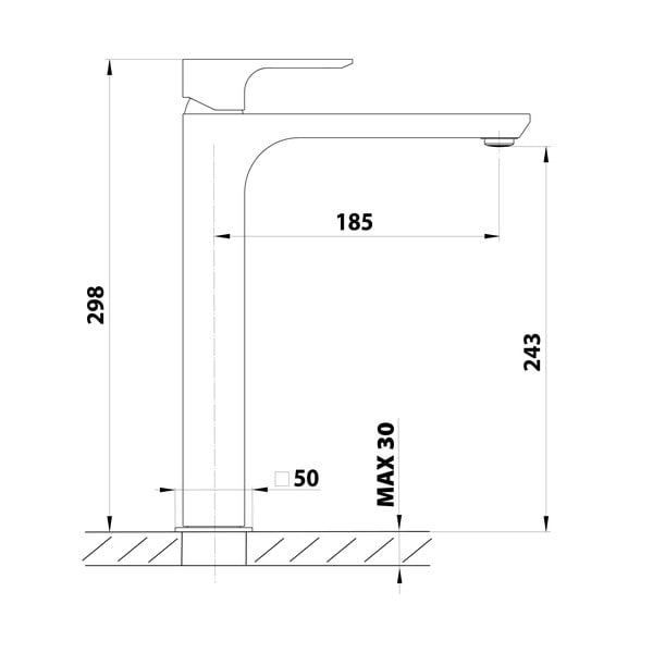 Stojánková umyvadlová baterie ve zlaté barvě Spy – Sapho-image-4
