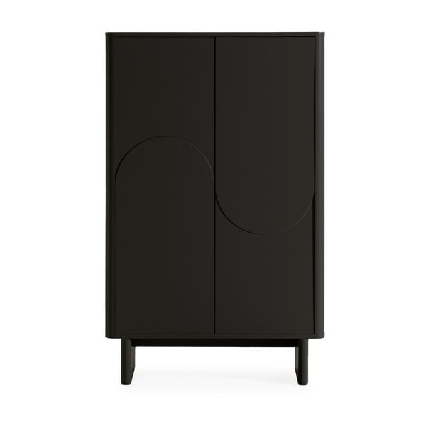Černá skříňka 80x130x40 cm Solei – MOME
