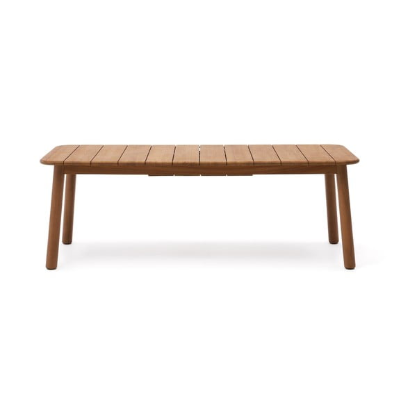 Zahradní jídelní stůl z teakového dřeva 100x220 cm Turqueta – Kave Home
