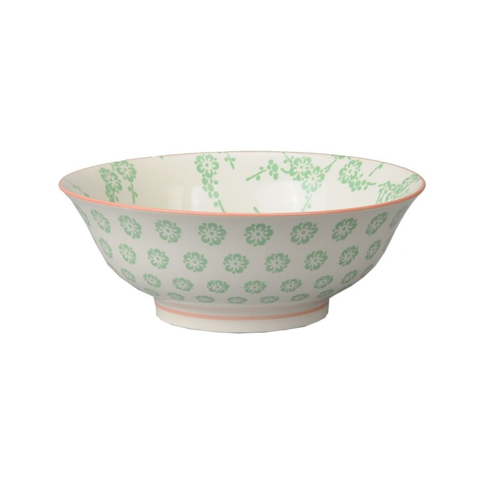 Porcelánová miska Soba Flower Green, 21x7,8 cm