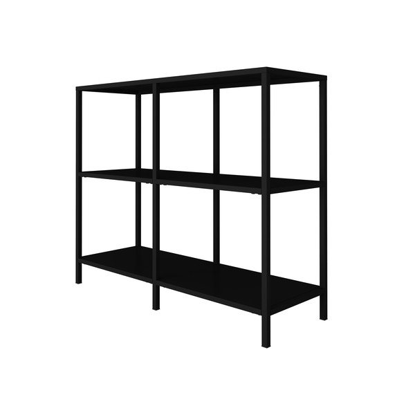 Černý kovový regál Canett Lite, šířka 100 cm-image-3