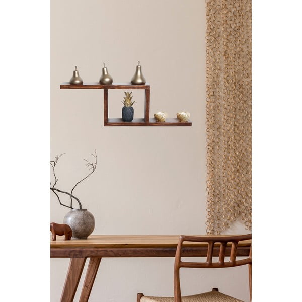 Patrová police z jedlového dřeva v přírodní barvě 17 cm Linn – Kalune Design-image-1