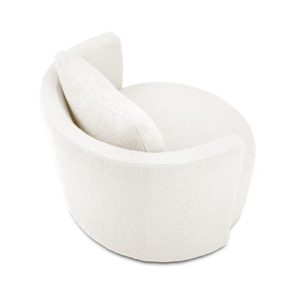 Bílé otočné křeslo Interieurs 86 Nael-image-3