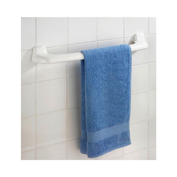 Bílý nástěnný držák na ručníky Wenko Pure-image-1