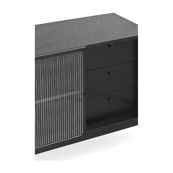 Černá vitrína 180x78 cm Blur - Teulat-image-1