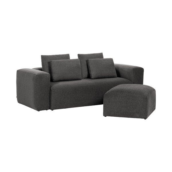 Tmavě šedá podnožka Kave Home Blok-image-3