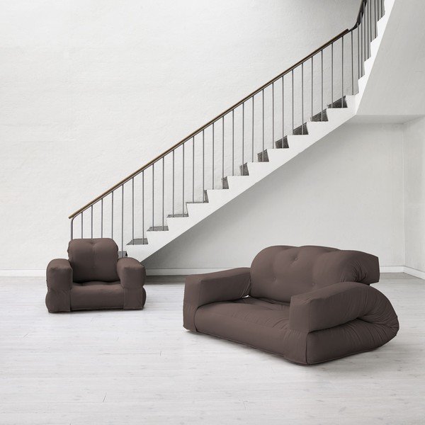 Rozkládací pohovka Karup Hippo Brown-image-1