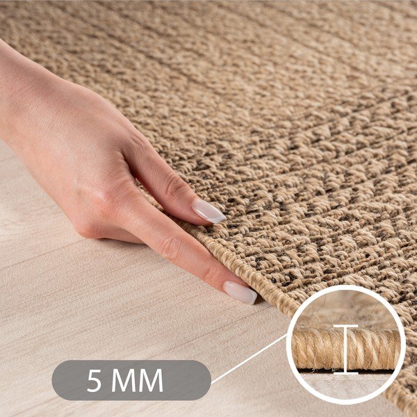 Hnědý kulatý vnitřní a venkovní koberec ø 160 cm Timber 1405 – Ayyildiz Carpets-image-2