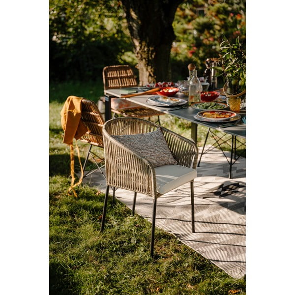 Sada 2 šedohnědých zahradních židlí Bonami Selection Trapani-image-1