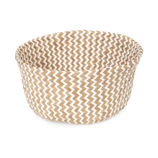 Světlý úložný košík z mořské trávy Compactor Zic Zac, ⌀ 27 cm-image-2