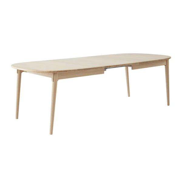Rozkládací jídelní stůl s přídavnou deskou z dubového dřeva 106x184 cm Miro – Hammel Furniture-image-3