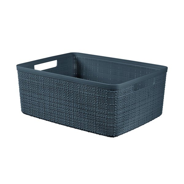 Modrý úložný košík Curver Jute, 12 l