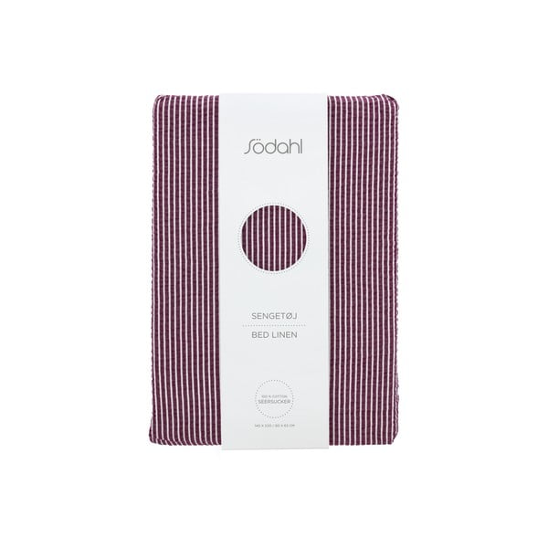 Fialové bavlněné povlečení na jednolůžko 140x200 cm Cheerful – Södahl-image-4