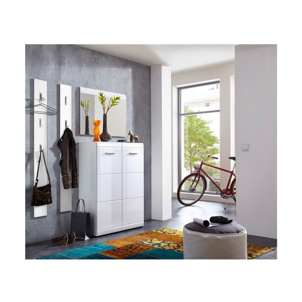 Bílý nástěnný věšák Adana – Germania-image-3