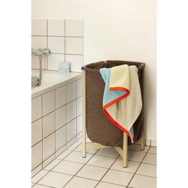 Modrá froté bavlněná osuška 70x140 cm Block – Hübsch-image-4