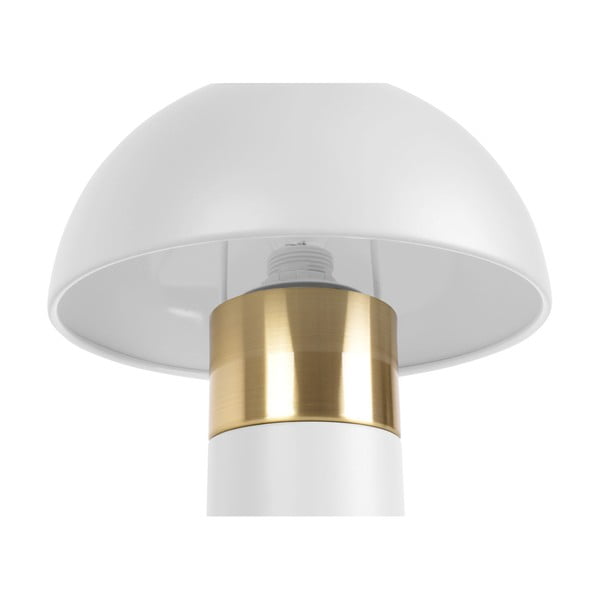Stolní lampa v bílo-zlaté barvě Leitmotiv Seta, výška 26 cm-image-2