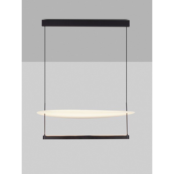 Bílé/matně černé hliníkové LED stmívatelné závěsné svítidlo ø 80 cm Diona – Nova Luce-image-4