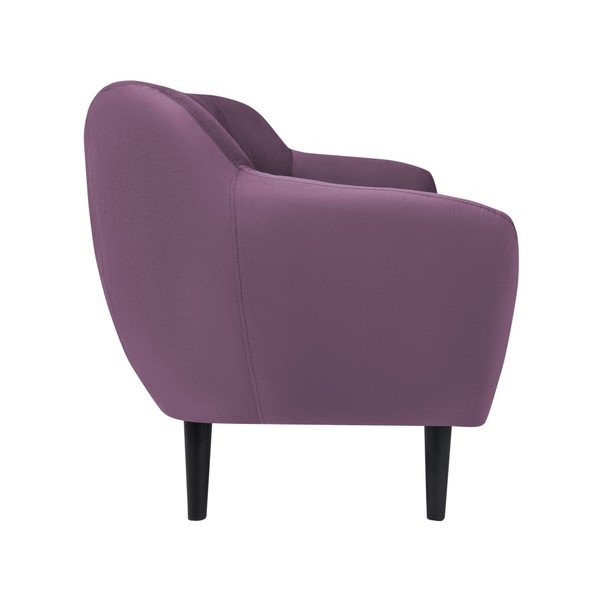 Fialová pohovka pro dva Mazzini Sofas Toscane, černé nohy-image-2