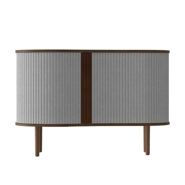 Šedo-hnědá nízká komoda v dekoru dubu s posuvnými dveřmi 100x67 cm Audacious – UMAGE-image-3