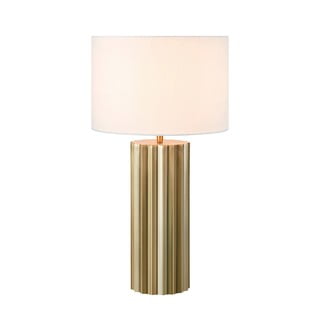 Stolní lampa v bronzové barvě s textilním stínidlem (výška 60 cm) Hashira – Markslöjd