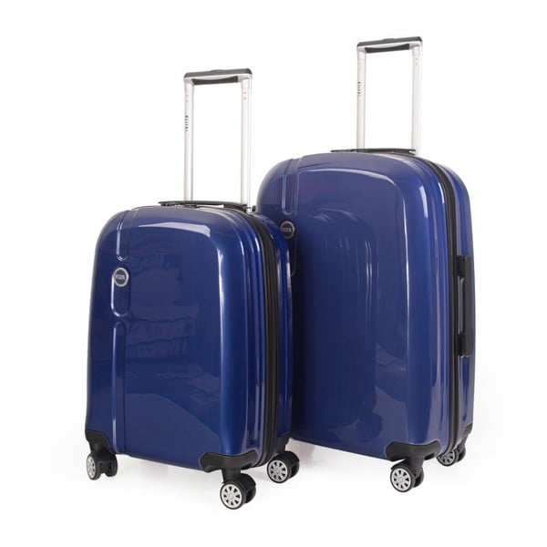 Sada 2 tmavě modrých cestovních kufrů na kolečkách Arsamar Anderson