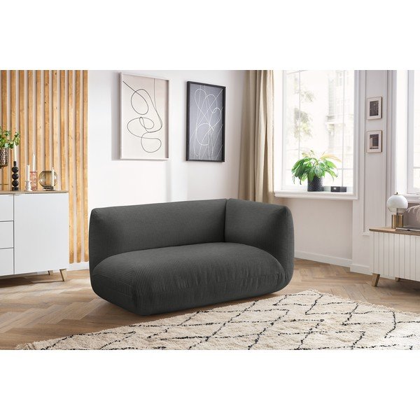 Šedý manšestrový modul pohovky (pravý roh) Lecomte – Bobochic Paris-image-1