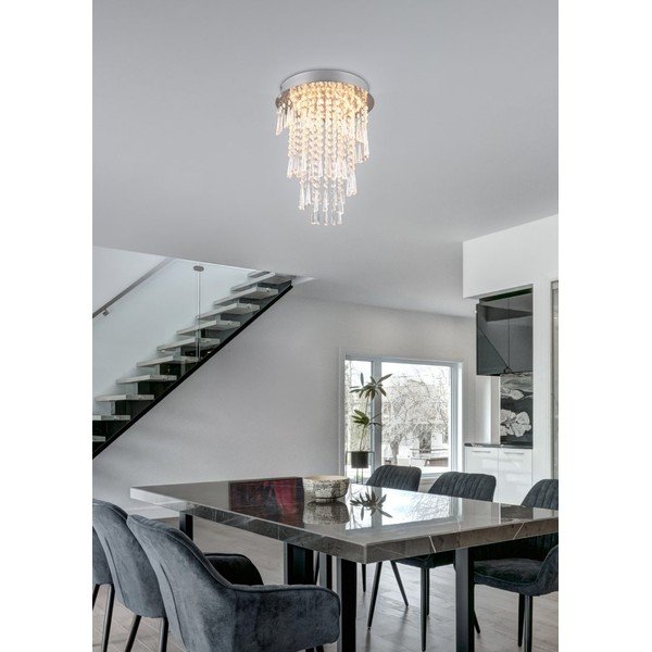 LED stropní svítidlo ve stříbrné barvě ø 30 cm Pomp – Reality-image-1