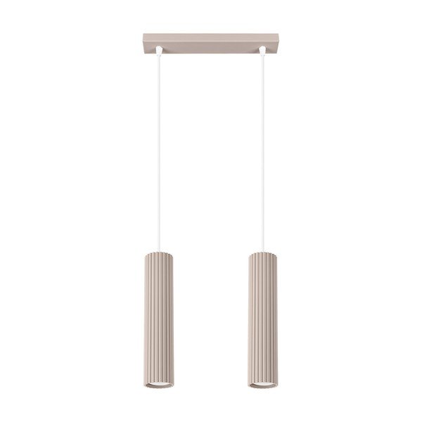 Taupe kovové závěsné svítidlo Gleam – Sollux