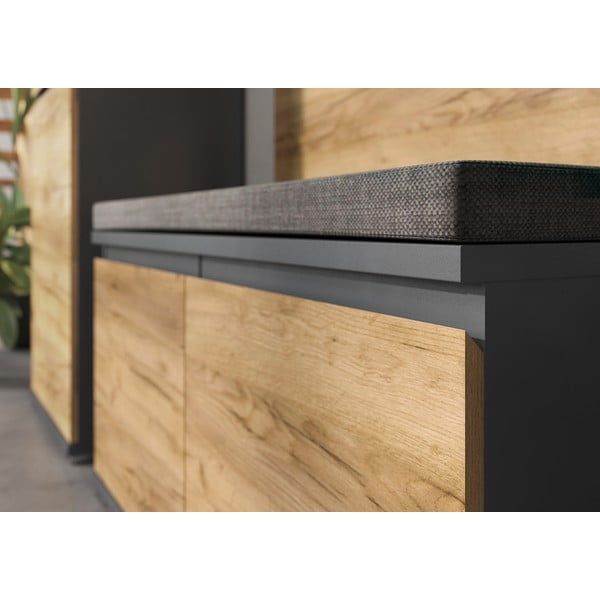 Botník v dekoru dubu s lavicí Lissabon - Germania-image-1