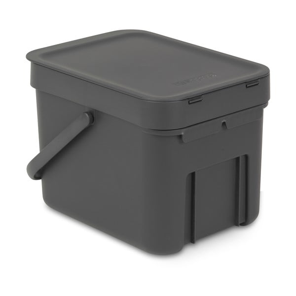 Šedý koš Brabantia Sort & Go, 6 l-image-4