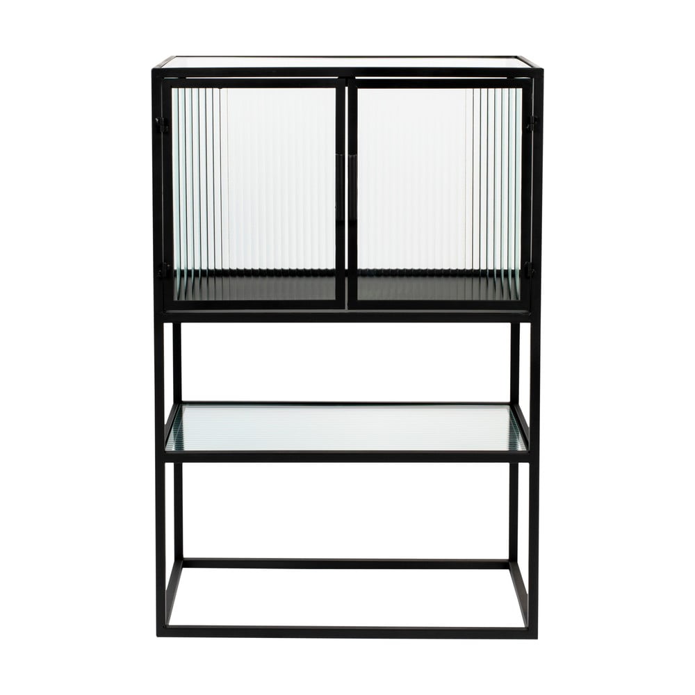 Černá kovová vitrína 60x90 cm Boli – Dutchbone