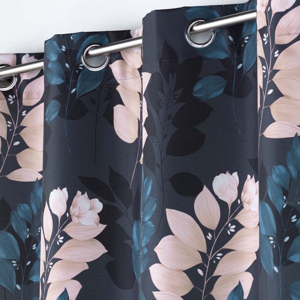 Tmavě modrý závěs 140x260 cm Belline – douceur d'intérieur-image-1