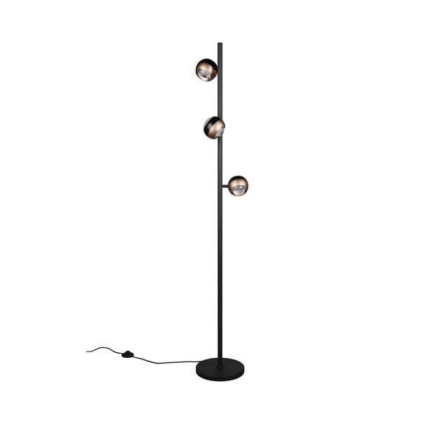 Černá/v bronzové barvě LED stojací lampa (výška 150 cm) Orbit – Trio Select-image-4