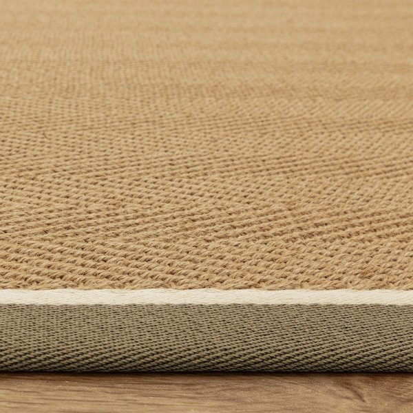 Khaki/v přírodní barvě oboustranný/ručně tkaný jutový koberec 240x340 cm Bordo Herringbone Khaki – Asiatic Carpets-image-2