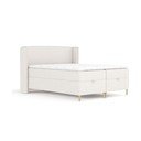 Krémová boxspring postel s úložným prostorem 180x200 cm Monpelli – Maison de Rêve