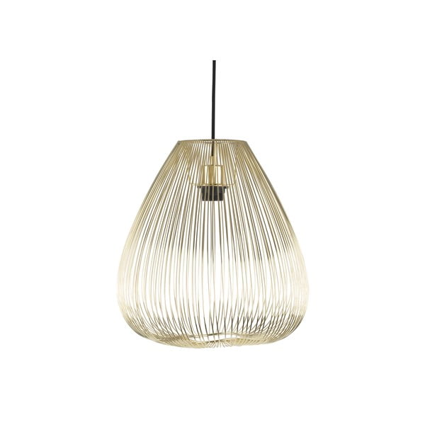 Kovové závěsné svítidlo ve zlaté barvě Leitmotiv Lucid, ø 35 cm-image-2