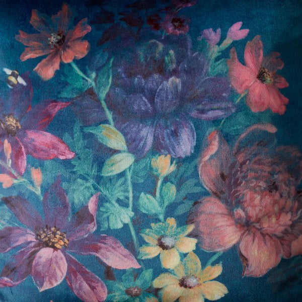 Sametový dekorační polštář 45x45 cm Bridgerton Romantic Floral – Catherine Lansfield-image-3