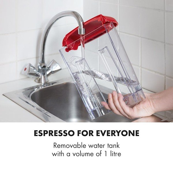 Červený kávovar Klarstein Espressionata Gusto-image-1