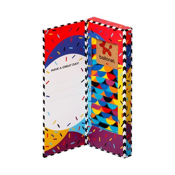 Ponožky v dárkovém balení Ballonet Socks Happy Birthday Socks Card with Sunset, velikost 41 - 46-image-3