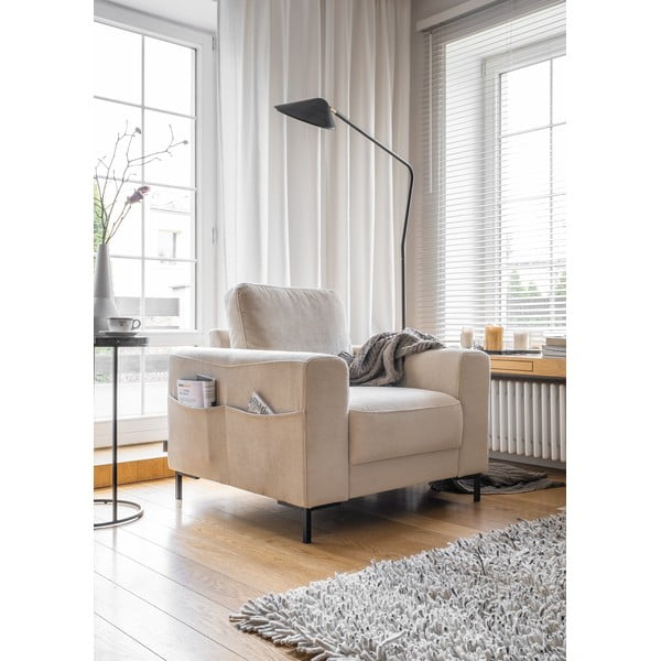 Béžové manšestrové křeslo Lofty Lilly – Miuform-image-2