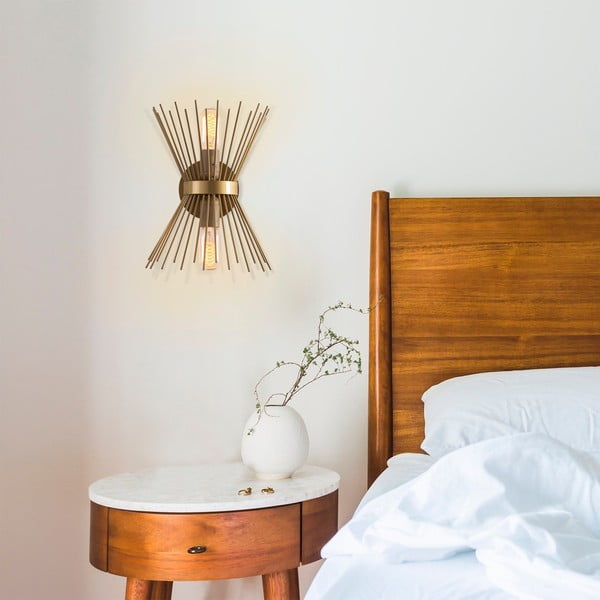 Nástěnné svítidlo ve zlaté barvě Kirpi – Opviq lights-image-3